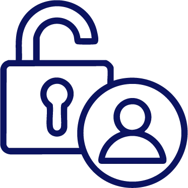 Secure & Role-Based Access Control Icon